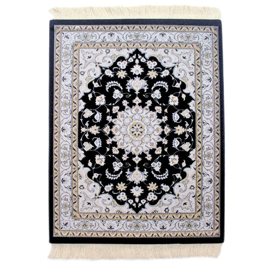 Ivory Neutral Persian Rug mouse ped