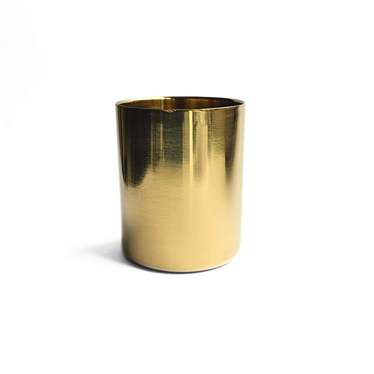 Gold metal pen holder