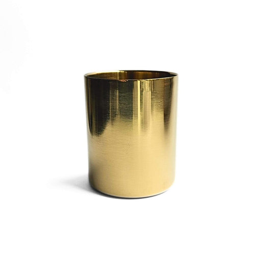 Gold metal pen holder