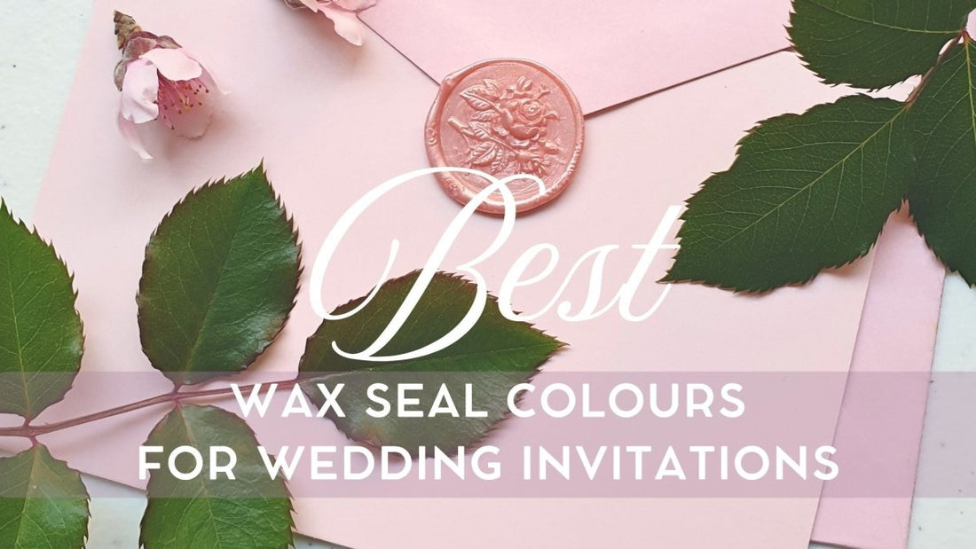 Pink wax seal with rose design on pink envelope with flowers and leaves around