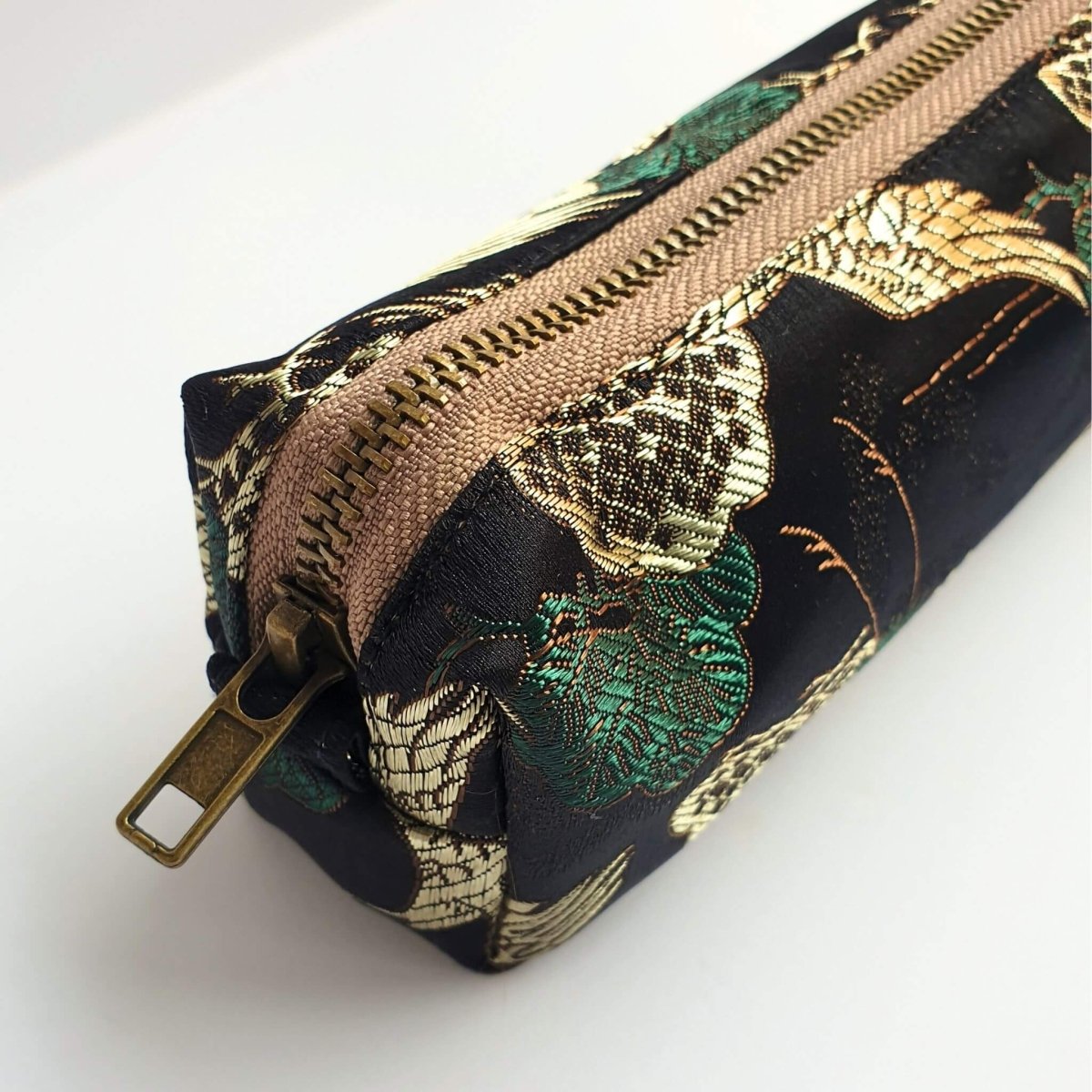 embroidered fabric pencil case