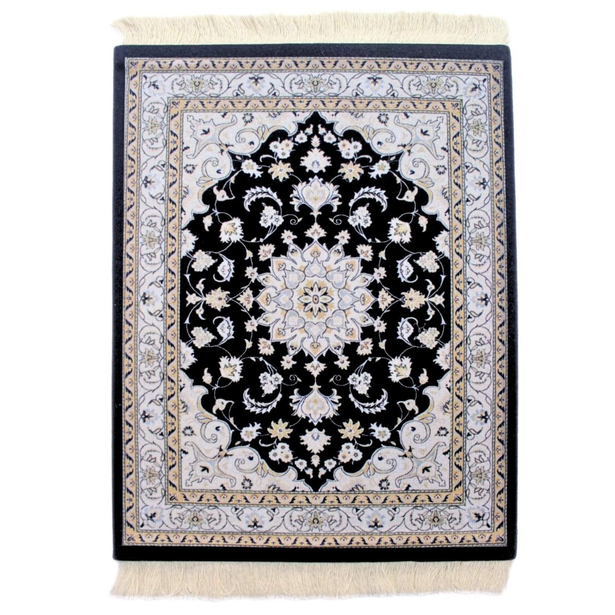 Ivory Neutral Persian Rug mouse ped