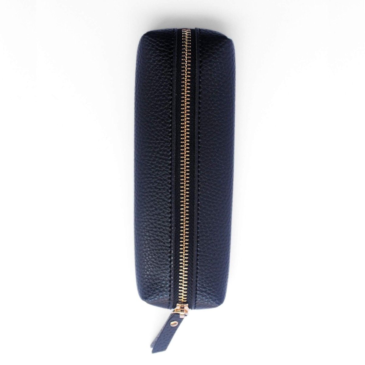 slim black pencil case top view