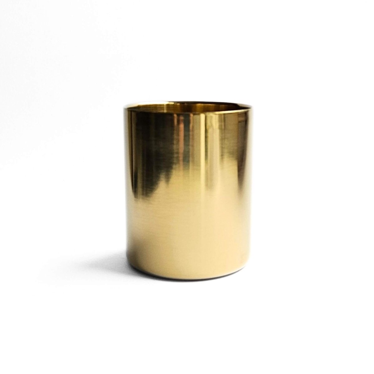 Gold metal pen holder