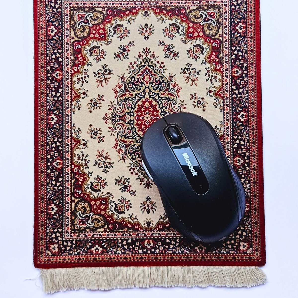 mouse on mini carpet mouse pad