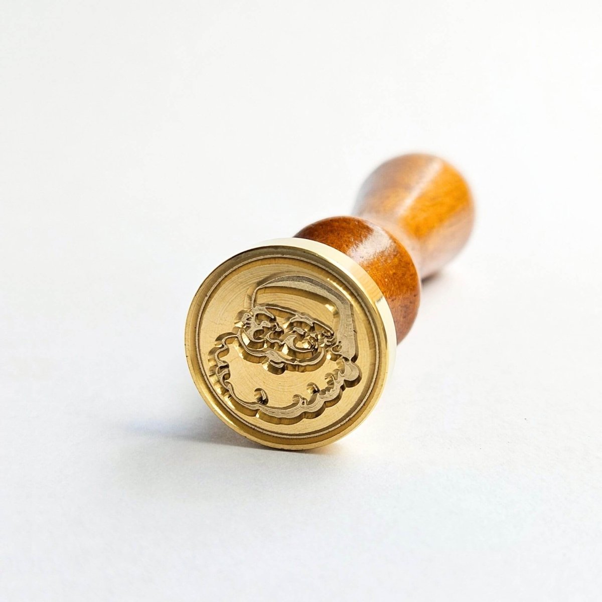 Christmas Wax Seal with Santa design and wood handle