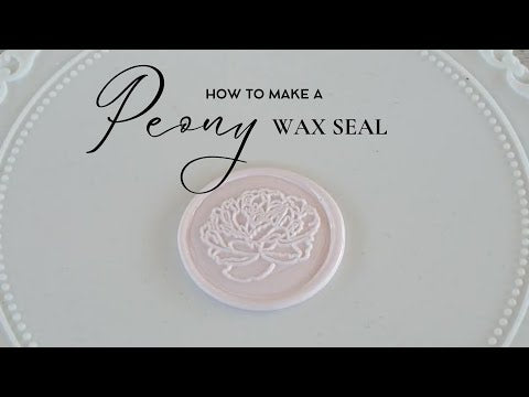 peony wax seal demonstration video